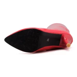 Knee High Boots Womens Patent Pointed Toe Stiletto Bright Leather Heel Boots -UK Winter Shoes Sales 2023 201809121712423154051