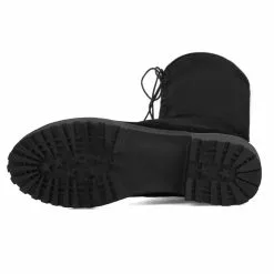 Thigh High Boots Womens Micro Suede Lace Up Round Toe Chunky Heel Over The Knee Boots -UK Winter Shoes Sales 2023 201809131851276588620