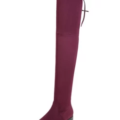 Thigh High Boots Womens Micro Suede Round Toe Flat Heel Over The Knee Boots -UK Winter Shoes Sales 2023 201810061344401836955