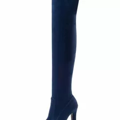 Thigh High Boots Womens Elastic Fabric Pointed Toe Chunky Heel Over The Knee Boots 17 Thigh High Boots Womens Elastic Fabric Pointed Toe Chunky Heel Over The Knee Boots -UK Winter Shoes Sales 2023 201810061344435582329