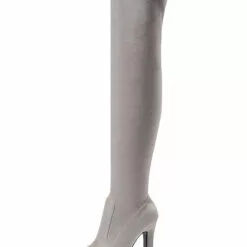 Thigh High Boots Womens Elastic Fabric Pointed Toe Chunky Heel Over The Knee Boots 20 Thigh High Boots Womens Elastic Fabric Pointed Toe Chunky Heel Over The Knee Boots -UK Winter Shoes Sales 2023 201810061344443982047