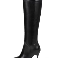 Knee High Boots Womens Solid Color Pointed Toe Stiletto Heel Boots -UK Winter Shoes Sales 2023 201810181658045844508
