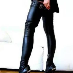 Black Thigh High Boots Women Sexy Boots Pointed Toe Stiletto Heel Over The Knee Boots