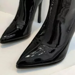 Thigh High Boots Womens Patent Pointed Toe Stiletto Heel Bright Leather Over The Knee Boots -UK Winter Shoes Sales 2023 201909231705152876522