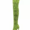Thigh High Boots Womens Polyster Snake Print Pointed Toe Stiletto Heel Over The Knee Boots -UK Winter Shoes Sales 2023 201910301436070538728
