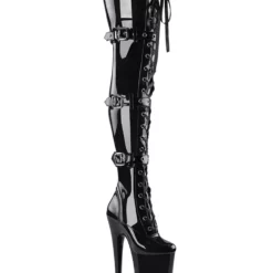 Pole Dance Shoes Women Sexy Boots Round Toe Zipper Zipper Stiletto Heel Rave Club Black Thigh High Boots Stripper Shoes 12 Pole Dance Shoes Women Sexy Boots Round Toe Zipper Zipper Stiletto Heel Rave Club Black Thigh High Boots Stripper Shoes -UK Winter Shoes Sales 2023 202003250920499763486