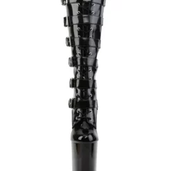 Pole Dance Shoes Sexy High Heel Boots Round Toe Zipper Stiletto Heel Rave Club Black Over The Knee Boots Stripper Shoes -UK Winter Shoes Sales 2023 202003250920560159600