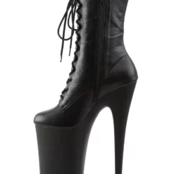 Pole Dance Shoes Women Sexy Boots Round Toe Zipper Zipper Stiletto Heel Rave Club Black Thigh High Boots Over The Knee Boots Stripper Shoes -UK Winter Shoes Sales 2023 202003250920587684661