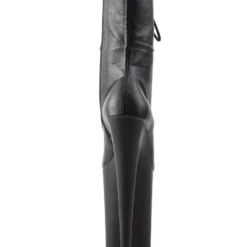 Pole Dance Shoes Women Sexy Boots Round Toe Zipper Zipper Stiletto Heel Rave Club Black Thigh High Boots Over The Knee Boots Stripper Shoes -UK Winter Shoes Sales 2023 202003250920593962196