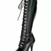 Sexy High Heel Boots Pointed Toe Sequins Stiletto Heel Rave Club Black Over The Knee Boots -UK Winter Shoes Sales 2023 202004101443143981075