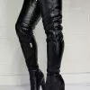 Women Thigh High Boots PU Leather Black Sky High Chunky Heel Over The Knee Boots 1 Women Thigh High Boots PU Leather Black Sky High Chunky Heel Over The Knee Boots -UK Winter Shoes Sales 2023 202101111110040294465