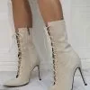 Women Sexy Boots Apricot Pointed Toe Strap Adjustable Stiletto Heel Micro Suede Upper Ball Thigh High Boots 1 Women Sexy Boots Apricot Pointed Toe Strap Adjustable Stiletto Heel Micro Suede Upper Ball Thigh High Boots -UK Winter Shoes Sales 2023 202104271634055228493