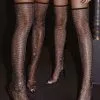 Sexy Fishnets Rhinestones Stiletto Heel Tigh High Boots Black 2 Sexy Fishnets Rhinestones Stiletto Heel Tigh High Boots Black -UK Winter Shoes Sales 2023 202105242154146423282