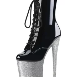 Pole Dance Shoes Women Sexy Boots Open Toe Zipper Sequins Stars Print Stiletto Heel Rave Club Thigh High Boots Blond Over The Knee Boots Stripper Shoes -UK Winter Shoes Sales 2023 20210611141614507421