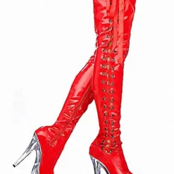 Pole Dance Shoes Women's Sexy Thigh High Heel Boots Lace Up Platform Stiletto Heel Stripper Shoes In Black 17 Pole Dance Shoes Women's Sexy Thigh High Heel Boots Lace Up Platform Stiletto Heel Stripper Shoes In Black -UK Winter Shoes Sales 2023 202107071721517712830