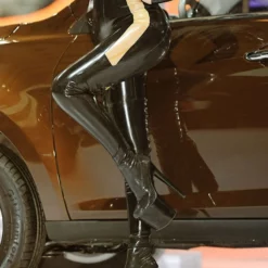 Pole Dance Shoes Women's Sexy Thigh High Boots Lace Up Platform Sky High Stiletto Heel Boots Stripper Shoes In Black -UK Winter Shoes Sales 2023 202107071722169357499