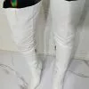 Women's White Thigh High Heel Boots -UK Winter Shoes Sales 2023 202107281905422787085
