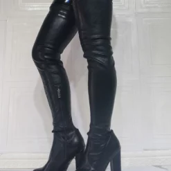 Women's Platform Chunky Heel Thigh High Boots In Black 13 Women's Platform Chunky Heel Thigh High Boots In Black -UK Winter Shoes Sales 2023 202107281905450169168