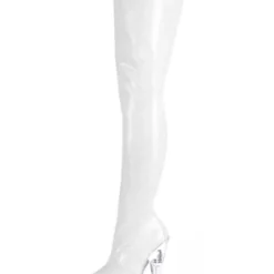 Pole Dance Shoes Women's Clear Platform Chunky Heel Thigh High Boots Stripper Shoes -UK Winter Shoes Sales 2023 202108121520231216965