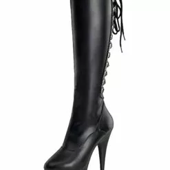 Pole Dance Shoes Women's Platform Lace Up Stiletto Heel Sexy Knee High Boots