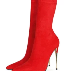 Women's High Heel Sock Boots -UK Winter Shoes Sales 2023 202108171812094481152