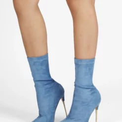 Women's High Heel Sock Boots