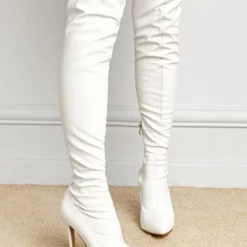 Women's Thigh High Boots Pointy Toe Stiletto Heel Bright Leather 15 Women's Thigh High Boots Pointy Toe Stiletto Heel Bright Leather -UK Winter Shoes Sales 2023 20210820172148575630