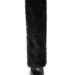 Women's White Boots Fuzzy Stiletto Heel Knee High Boots 10 Women's White Boots Fuzzy Stiletto Heel Knee High Boots -UK Winter Shoes Sales 2023 202109261524252465494