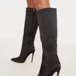 Women's High Heel Boots Pink Pointed Toe Stiletto Heel Knee High Boots -UK Winter Shoes Sales 2023 202109261525467069912