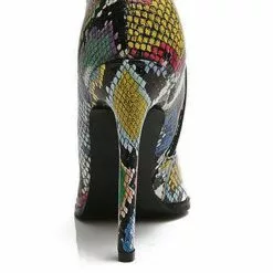 Women Boots Pointed Toe Stiletto Heel PU Leather Green Over The Knee High Boots -UK Winter Shoes Sales 2023 202110161543183973237