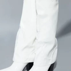 Women Boots Pointed Toe Chunky Heel PU Leather Black Knee-High Boots -UK Winter Shoes Sales 2023 202110181708117618894