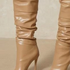 Women Over The Knee Boots Stiletto Heel Pointed Toe PU Leather Thigh High Boots 9 Women Over The Knee Boots Stiletto Heel Pointed Toe PU Leather Thigh High Boots -UK Winter Shoes Sales 2023 202110181708181148883