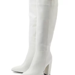 Women's PU Leather Chunky Heel Knee-High Boots -UK Winter Shoes Sales 2023 202206161128482745063