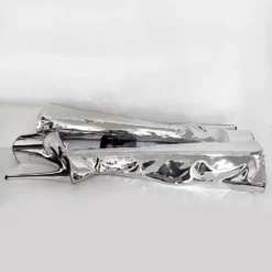 Women's Sexy Boots Silver Platform High Heel Thigh High Boots -UK Winter Shoes Sales 2023 202208031043136261961