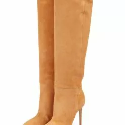 Suede Knee High Boots Women Pointed Toe High Heel Knee Boots -UK Winter Shoes Sales 2023 202208031754079163474