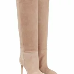 Suede Knee High Boots Women Pointed Toe High Heel Knee Boots -UK Winter Shoes Sales 2023 20220803175408878209