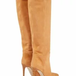 Suede Knee High Boots Women Pointed Toe High Heel Knee Boots -UK Winter Shoes Sales 2023 202208031754091682881