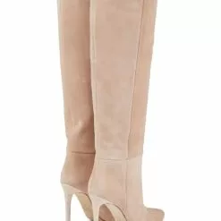 Suede Knee High Boots Women Pointed Toe High Heel Knee Boots -UK Winter Shoes Sales 2023 202208031754098861373