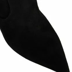 Women's Knee High Boots Black Stiletto Heel Wide Calf Boots -UK Winter Shoes Sales 2023 202208031754137118553