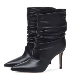 Women's Slouch Boots Pointed Toe High Heel Ankle Boots -UK Winter Shoes Sales 2023 20220808155531767230