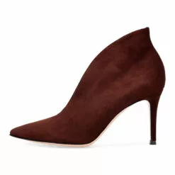 Women's Ankle Boots Suede Pointed Toe High Heel Booties