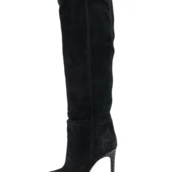 Women's Suede High Heel Boots Pointed Toe Knee Length Boots -UK Winter Shoes Sales 2023 202208081556491924042