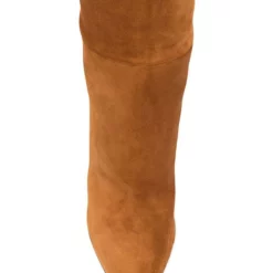 Women's Suede High Heel Boots Pointed Toe Knee Length Boots -UK Winter Shoes Sales 2023 20220808155649922256