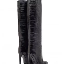 Women's Wide Calf Boots PU Leather Stiletto Heel Knee High Boots 7 Women's Wide Calf Boots PU Leather Stiletto Heel Knee High Boots -UK Winter Shoes Sales 2023 202208091331448947881