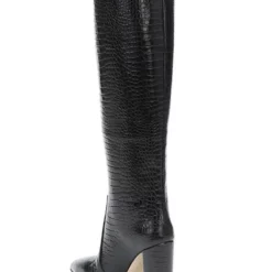 Women's Knee Length Boots Black Pointed Toe High Heel Boots -UK Winter Shoes Sales 2023 202208091333052756248