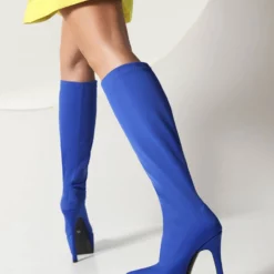 Women's Elastic Boots Platform Stiletto Heel Knee High Boots 21 Women's Elastic Boots Platform Stiletto Heel Knee High Boots -UK Winter Shoes Sales 2023 202209101617140983828