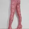 Women's Pant Shoes Leopard Printed Wedge Heel Elastic Thigh High Boots