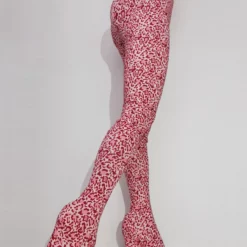 Women's Pant Shoes Leopard Printed Wedge Heel Elastic Thigh High Boots -UK Winter Shoes Sales 2023 202210072028247635095
