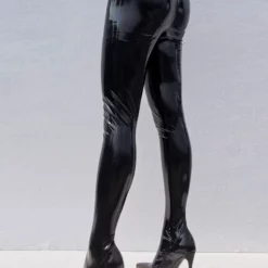 Black Pants Shoes Elastic Pointed Toe Stiletto Heel Thigh High Boots -UK Winter Shoes Sales 2023 202210072028424112849