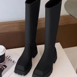 Women's Chic Puppy Heel Knee High Boots